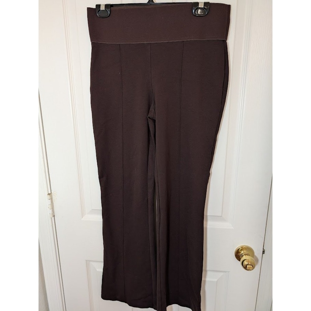 Diane Gilman DG2 Brown Pull On Boot Cut Stretch Pants Womens Medium‎ M